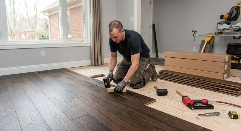 Hickory Floor Installation in San Antonio, TX
