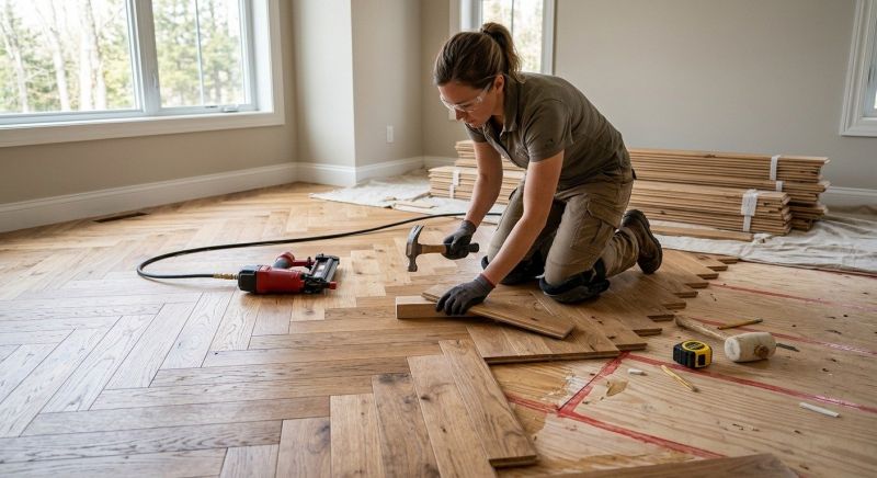 Hickory Floor Installation in San Antonio, TX