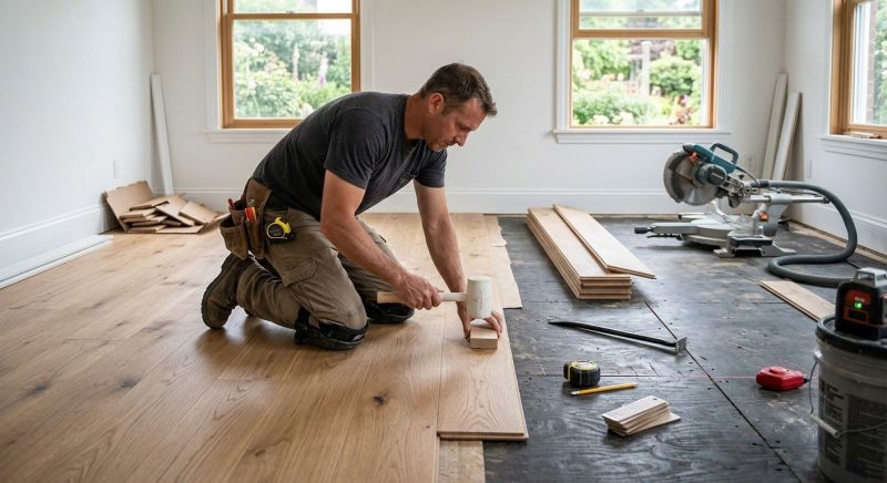 Walnut Flooring Installation in San Antonio, TX