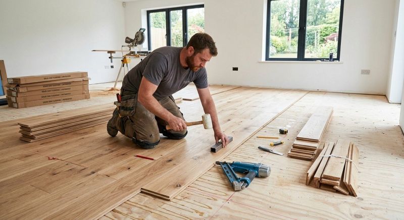 White Oak Floor Installation in San Antonio, TX